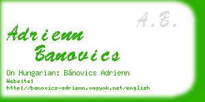 adrienn banovics business card
